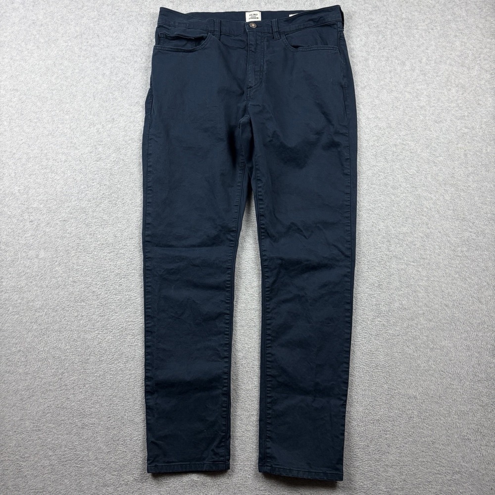 Flint And Tinder Pants Mens 34x31 Navy Blue 365 Straight Fit Stretch Twill Chino